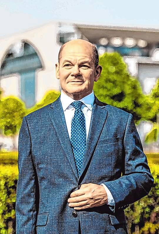 Auch Altkanzler Olaf Scholz gibt es bei Madame Tussauds in Berlin zu sehen (Hier ein Bild von der Präsentation der Figur im Jahr 2022 ...