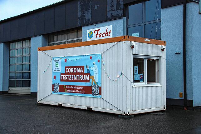 Das Corona Testzentrum in der Industriestraße 4 in Meßkirch nutzen regelmäßig auch viele Busfahrer.