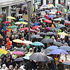 Über 400 Schüler ziehen am Freitag im Rahmen der Umweltprotestaktion Fridays for future durch die Villinger Innenstadt.