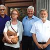 Vier der scheidenden Kommunalpolitiker (von links): die Gemeinderäte Hidir Gürakar, Ute Macht, Wolfgang Lücker und Ortsvorsteher ...