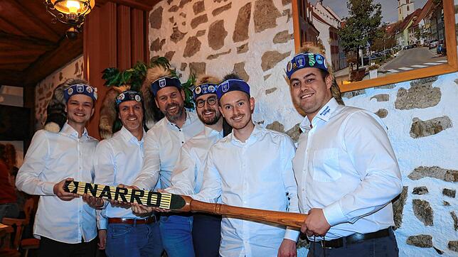Der neue Narrenrat ist für die närrische Zeit gerüstet. Unser Bild zeigt von links Roman Ott, Martin Schollmeier, Michael Scherzinger, ...