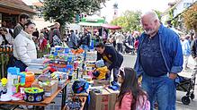 Schnäppchenjäger und Sammler können beim Herbstfest in dem reichen Angebot ganz gezielt ihre Kauflust ausleben. Fotos: Doris Dehmel