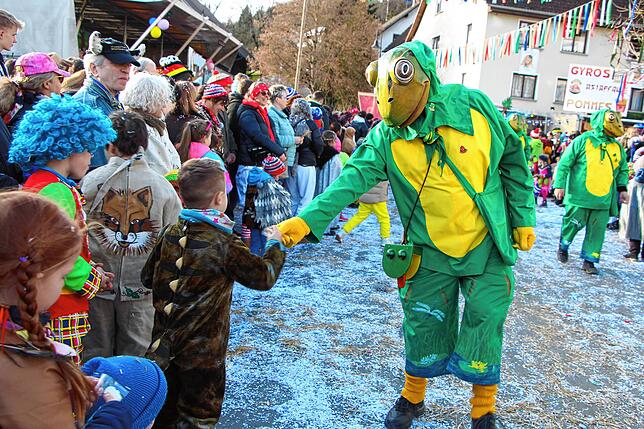 Bild 10: 56 Zünfte am Start beim Kleggau-Narrentreffen - hier die Bilder