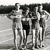 Diese Blumberger 4x100-Meter-Staffel lief bei den Bezirksmeister-Meisterschaften in Villingen 1960 einen Staffelrekord 45,2 Sekunden und ...