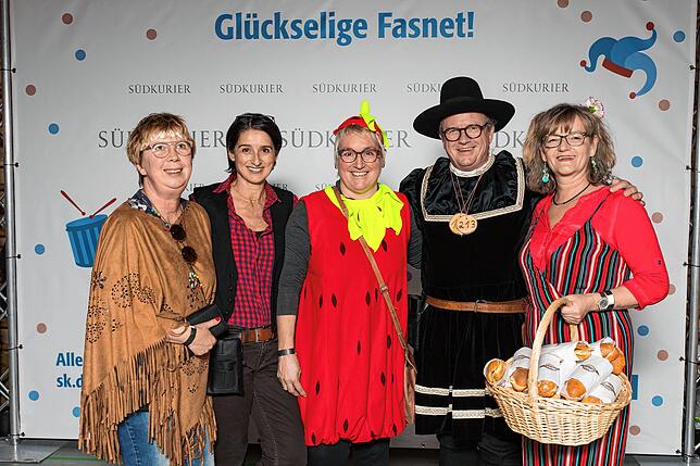SÜDKURIER Fotowand beim Stockacher Narrengericht 2020