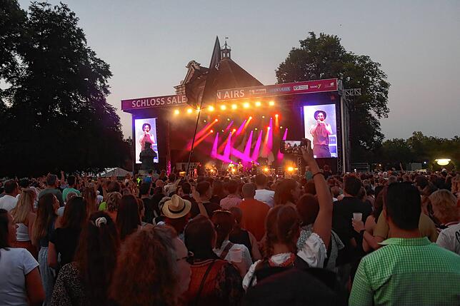Bild 28: Bilder der großen Party mit den Fäaschtbänklern im Salemer Schlosspark