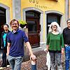 Karin Demmler, Olaf Rahmstorf sowie Silvia und Michael Blauhut (von links) sind Geschäftsinhaber in der Zollernstraße in Konstanz. Sie ...