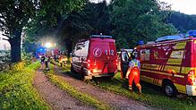 Das Einsatzzentrum auf dem Gelände des WSV Schwörstadt.