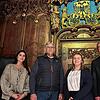 Der Wahlausschuss: Gemeindewahlleiter Manfred Schlenker (rechts), stellvertretende Wahlleiterin Jasmin Muffler, Wahlleiter Michael Moser ...