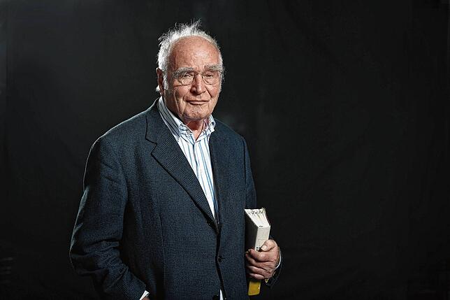 2014: Martin Walser kurz vor seiner Lesung in Ravensburg.