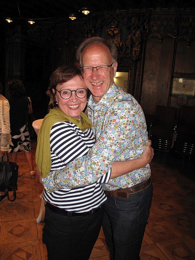 Marga Lenski und Walter Sorms freuen sich über das gute Ergebnis der Grünen.