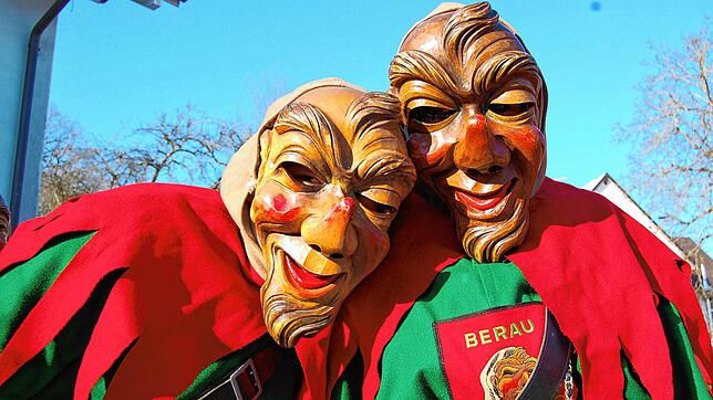 Die beiden Wurzelsepps freuen sich schon auf das Schlüchttal-Narrentreffen.