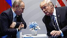 Männer mit Macht: Russlands Präsident Wladimir Putin im Gespräch mit dem Amerikanischen Ex- und Bald-Wieder-Präsidenten Donald Trump.