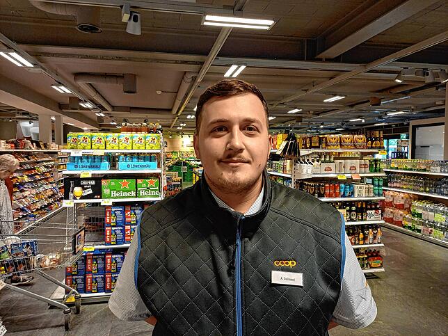 Albert Sulimani, stellvertrender Filialleiter der Coop-Filiale in Stein.