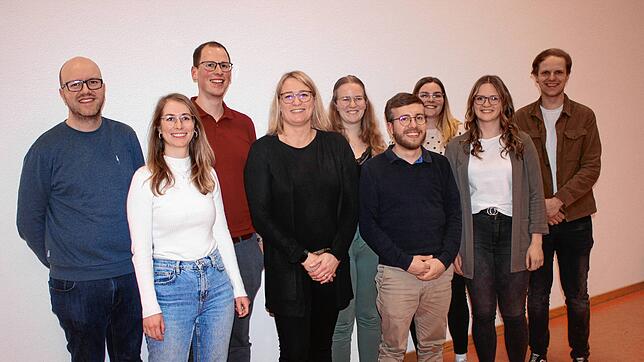 Der Vorstand (von links): die Beisitzer Simon Hofmeier und Jana Siebler, der dritte Vorsitzende Tobias Preiser, die erste Vorsitzende ...
