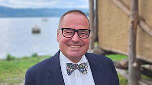 (Archivbild von Oktober 2024) Thorsten Otterbach auf der Höri: Er möchte verhindern, dass Windkraftanlagen auf dem Schienerberg entstehen.