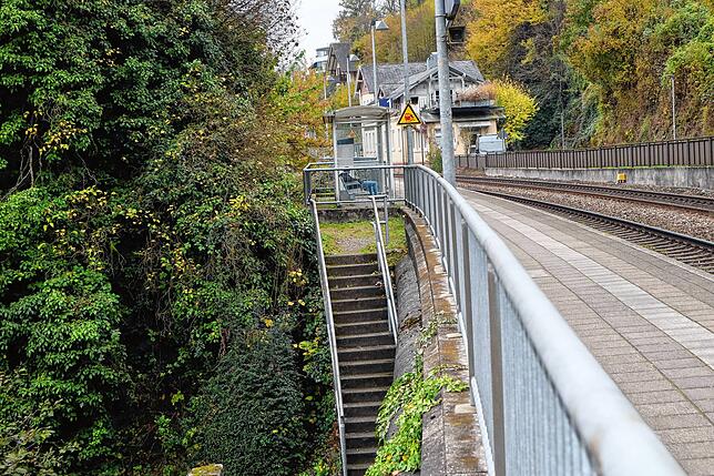 Der Bahnhof Laufenburg Baden.