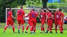 Drei Treffer durften die Spieler des FC RW Salem am Sonntag bejubeln. Dennoch hatten sich die Spfr Owingen-Billafingen achtbar geschlagen.