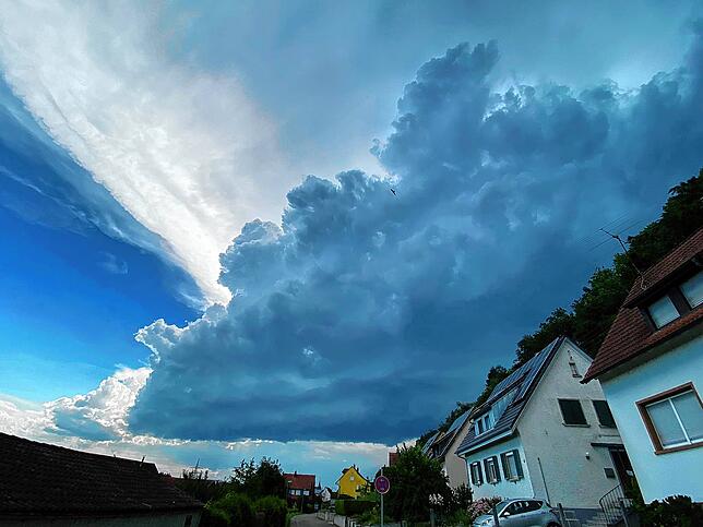 Wolken über Schwörstadt.