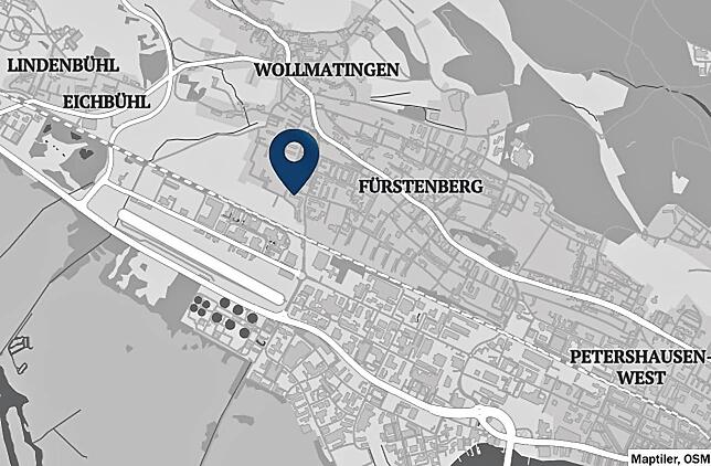 Dort befindet sich die künftige Baustelle.