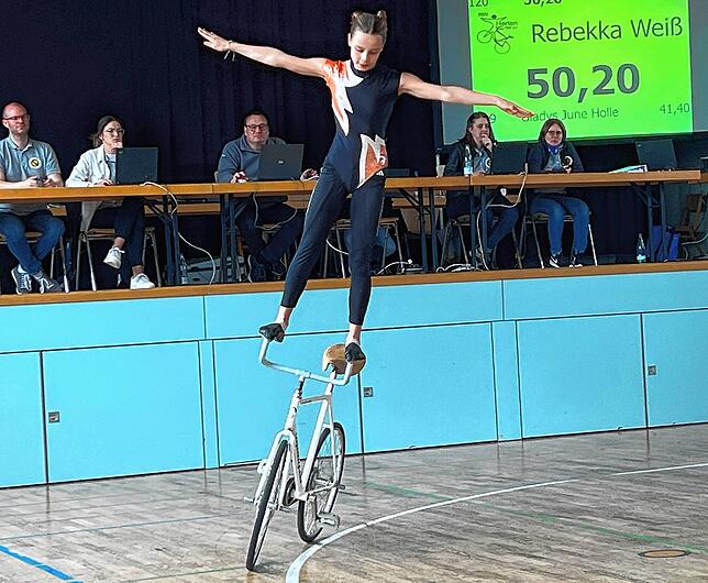 Das passt: Rebekka Weiß vom RSV Herten wurde Bezirksmeisterin der U13-Schülerinnen.