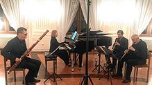 Als „Ensemble Musentempel“ treten die Oboisten Thomas Indermühle und Petar Hristov sowie Fagottist David Tomás mit Pianistin Iara Behs ...