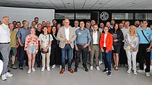 Die Verantwortlichen der Leistungsschau bei der offiziellen Eröffnung. Sie freuen sich auf viele Besucherinnen und Besucher.