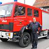 Das TLF 16-25 aus dem Jahr 1989 wird demnächst ausgemustert, sobald das neue LF 20 in Betrieb genommen werden kann. Das Bild zeigt ...
