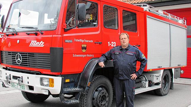 Das TLF 16-25 aus dem Jahr 1989 wird demnächst ausgemustert, sobald das neue LF 20 in Betrieb genommen werden kann. Das Bild zeigt ...