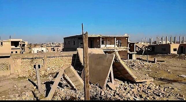 Hier stand das Haus von Mohammad Alahmads Schwester. Die Zerstörungen im ganzen Land sind enorm.