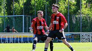 Der Mann des Tages: Amer Bislimi (rechts) erzielte das einzige Tor beim 1:0 gegen den VfR Stockach.