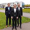 Die Geschäftsführer der Kliniken Schmieder – Jochen Brugger, Paul-Georg Friedrich und Patrick Mickler (von links) – planen in Allensbach ...