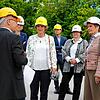 Beim Ortstermin informiert sich Staatssekretärin Friedlinde Gurr-Hirsch über den Innocamp (von links): Thomas Exler, Melanie Hirlinger, ...