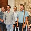 Der neu Schmitzinger Ortschaftsrat (von links): Raphael Ebner, der stellvertretende Ortsvorsteher Paul Granacher, Axel Ebner, Alexander ...