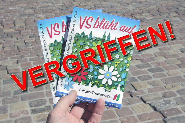 Vorerst gibt es keine kostenlosen VS-Blumenmischungen mehr.