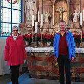 Marijke Sondern und Winfried Schaden vom Sozial-Caritativen Förderverein Allensbach hatten in diesem Jahr weniger Geld als 2019 zur ...