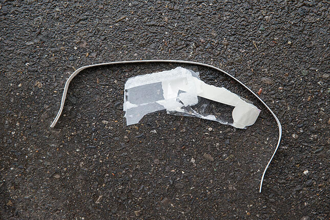 Die Müllbilanz meines "Unverpackt"-Einkaufs: Eine Plastiklasche und zwei kleine Fenster der Nudelpackungen.