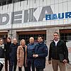 Gestaltungsbeirat und Bauherren beim Vorort-Termin am Romanshorner Platz (von links): Elke Ukas, Kerstin Müller, Kirsten Kleine, Amandus ...