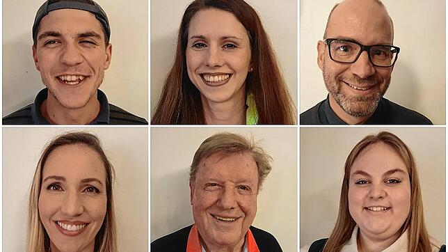 Alte und ganz neue Gesichter treten für die Fraktion FWV-ÜfA an, von links oben: Simon Hack, Alina Buser, Christian Sellerbeck. Von ...