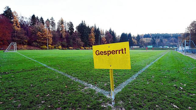 Im November sind die Sportplätze gesperrt.
