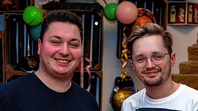 Die beiden neuen Regisseure des Katzenmusikballs sind Niklas Klein (links) und Manuel Schaaf.