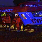 Drei Rettungshubschrauber waren im Einsatz.
