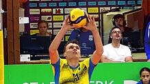 Der TSV Mimmenhausen (Philipp Hornung beim Zuspiel) muss sich am Sonntag bei den L.E. Volleys Leipzig beweisen.