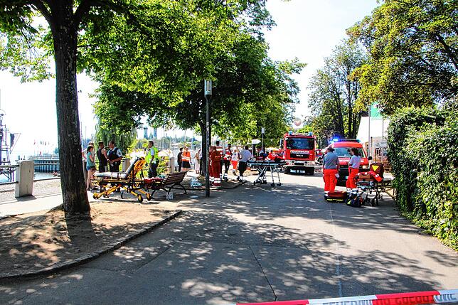 Bild 18: Bilder der Brandstelle nach einem Feuer auf dem Seehasenfest