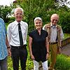 Günter Swiadek (Vorsitzender), Franz Rimmele (Vorsitzender Bodenseegau im Schwäbischen Albverein), Tanja Ruland (Kassiererin), und ...