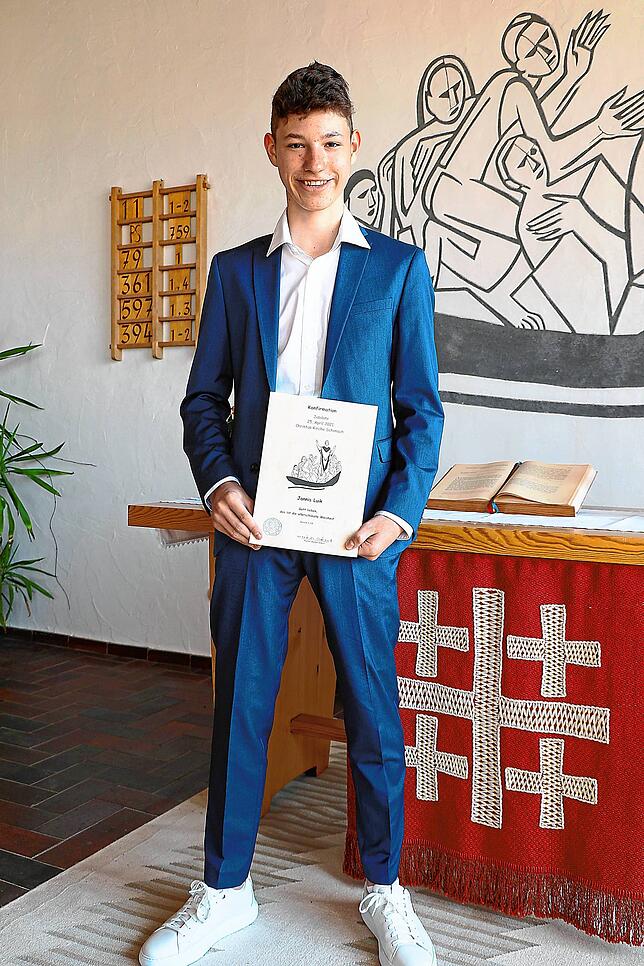 Die evangelische Kirchengemeinde Schonach holt in der Christuskirche die Konfirmation von Jannis Luik aus dem Jahrgang 2020 nach.