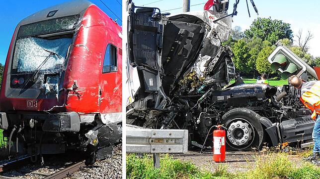 Ein Lastwagenfahrer versucht, die Schranken in Gutmadingen beim Schließen zu passieren. Es kommt zu einem tödlichen Unfall.