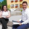 Was passiert in Hilzingen nach der politischen Sommerpause? Bürgermeister Holger Mayer und SÜDKURIER-Redakteurin Graziella Verchio haben ...