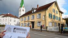 Was folgt auf den Löwen in Wollmatingen? Derzeit sind drei einzelne Gebäude geplant; das oben im Plan steht an der Stelle des ...