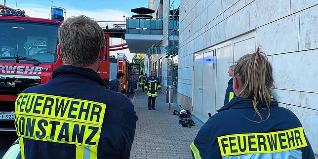 Die Feuerwehr Konstanz rückte am 15. Juni zum Lago Einkaufszentrum aus. Die Brandmeldeanlage hatte ausgelöst.